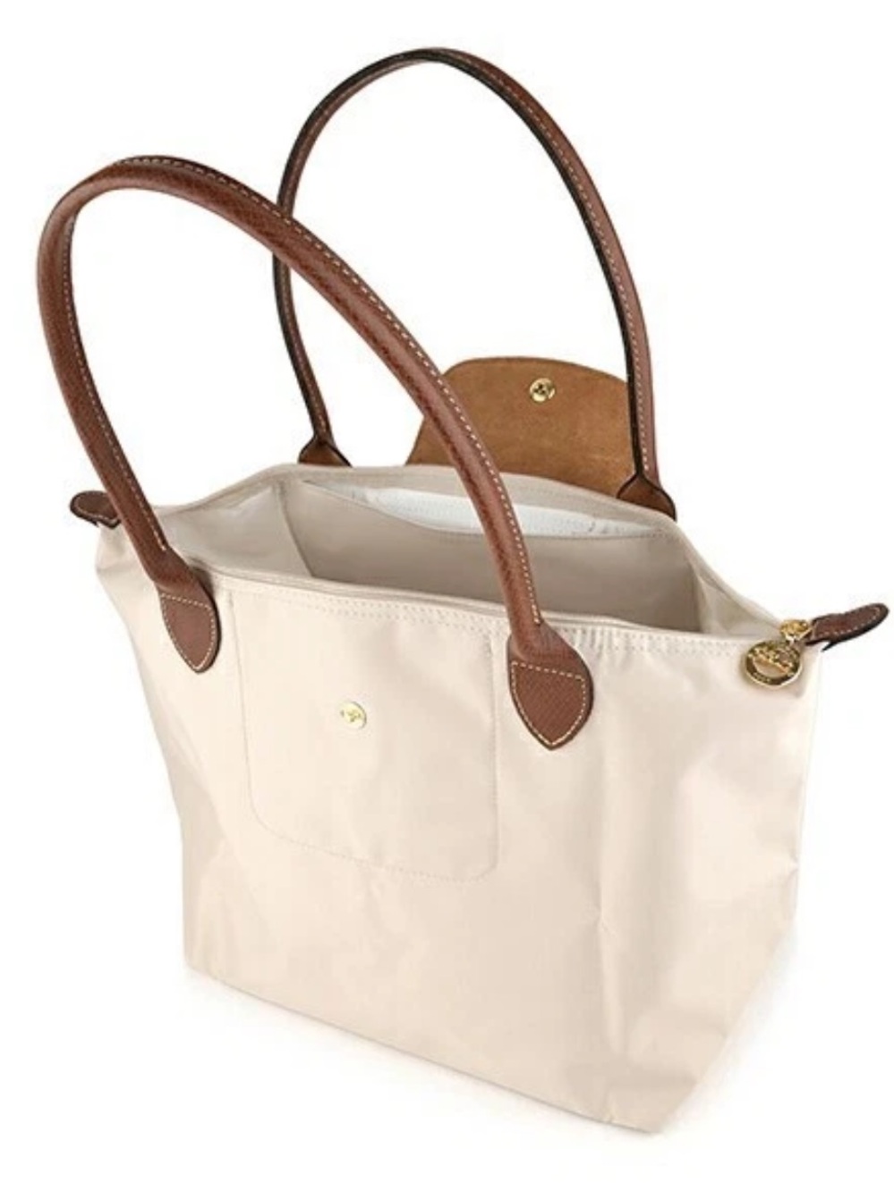 Longchamp Tote Bag Le Pliage Original Shoulder Nylon Leather Papier - Picture 4 of 15